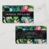 熱帯フローラ離れハイビスカスハワイアン熱帯 名刺 (正面/裏面)