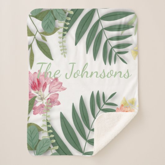 熱帯フローラ シェルパブランケット (正面)