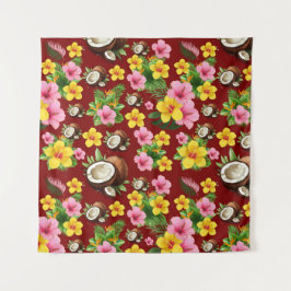 熱帯フローラ タペストリー