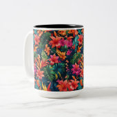 熱帯フローラ ツートーンマグカップ (正面左)