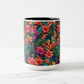 熱帯フローラ ツートーンマグカップ (中央)