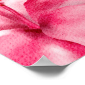 熱帯フローラ-ブライダルシャワー歓迎サイン ポスター (角)