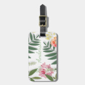 熱帯フローラ ラゲッジタグ (正面縦)
