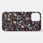 熱帯フローラ:ランダム植物性ヴィンテージ。 Case-Mate iPhoneケース (裏面 (横))