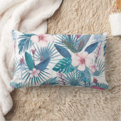 熱帯フローラ ランバークッション (ブランケット)