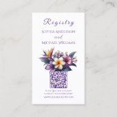 熱帯フローラ – レジストリ – ハネムーン 名刺 (正面)