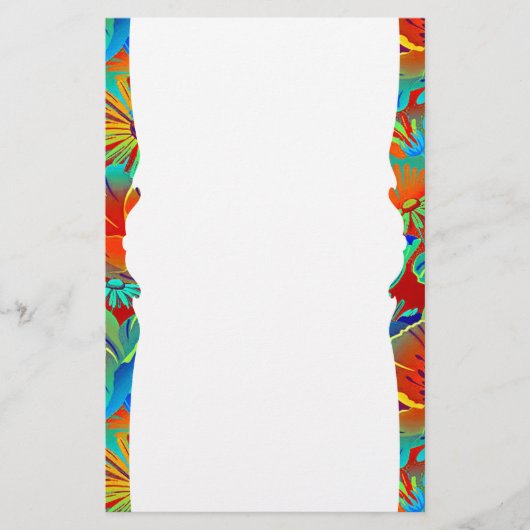 熱帯フローラ 便箋 (正面)