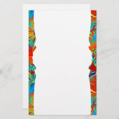 熱帯フローラ 便箋 (正面/裏面)