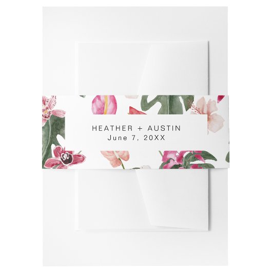 熱帯フローラ 招待状ベリーバンド