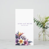 熱帯フローラ-結婚式 プログラム- (スタンド正面)