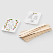 熱帯フローラ・緑庭園の結婚式計画 ハンドファン (組立なし)