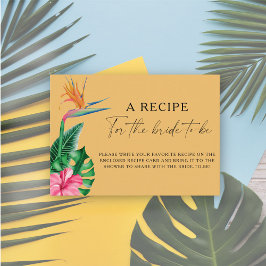 熱帯フローラ – 花嫁のためのレシピ エンクロージャーカード