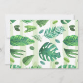 熱帯ブライダルシャワーの招待のプールを囲んでのパーティ 招待状 (裏面)