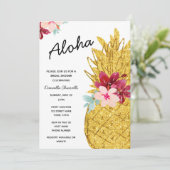 熱帯ブライダルシャワーの招待状 招待状 (スタンド正面)