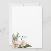 熱帯ブライダルシャワーの招待状 招待状 (裏面)