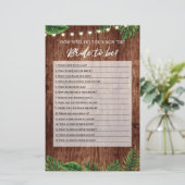 熱帯ブライダルシャワーよく知っているゲームカード (スタンド正面)