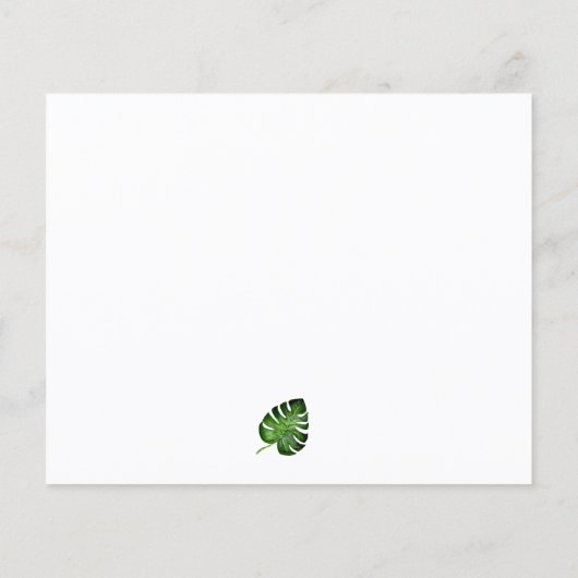 熱帯ブライダルシャワーアドバイスウェルウィーズ結婚ズ (裏面)