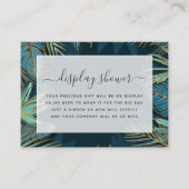 熱帯ブライダルシャワーエンクロージャカード エンクロージャーカード (正面)