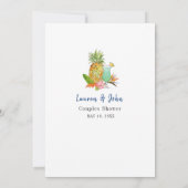 熱帯ブライダルシャワーゲーム 招待状 (裏面)