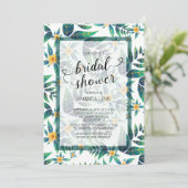 熱帯ブライダルシャワーハイビスカスフローラ 招待状 (スタンド正面)