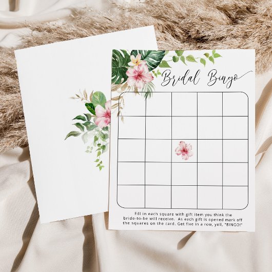 熱帯ブライダルシャワービンゴゲーム