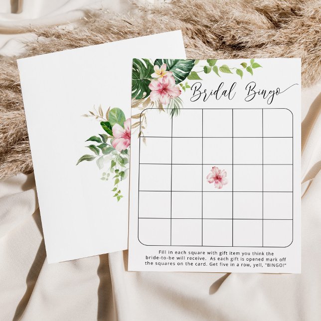 熱帯ブライダルシャワービンゴゲーム (クリエイターアップロード済み)