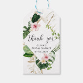 熱帯ブライダルシャワーメッセージカード ギフトタグ (正面)
