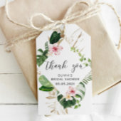 熱帯ブライダルシャワーメッセージカード ギフトタグ