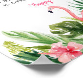 熱帯ブライダルシャワーリングや輪狩りゲームカード ポスター (角)