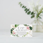 熱帯ブライダルシャワーレシピ エンクロージャーカード (スタンド正面)