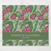 熱帯ブライダルシャワー スパークリングワインラベル (シングルラベル)