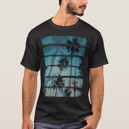 熱帯ブラシストローク Tシャツ (正面)