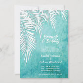 熱帯ブランチとバブリーのシャワー招待状 (正面)