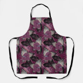 熱帯ブルゴーニュハイビスカスフローラ エプロン (正面)