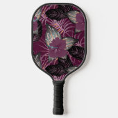 熱帯ブルゴーニュハイビスカスフローラ ピックルボールラケット (裏面)
