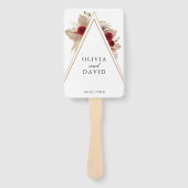 熱帯ブルゴーニュバラ庭園の結婚式計画 ハンドファン (正面)