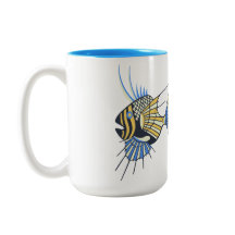 熱帯ブルーイエロー水中競技魚