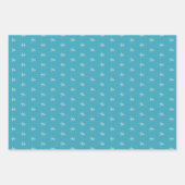 熱帯ブルークリスマススターフィッシュオーナメント ラッピングペーパーシート (正面3)