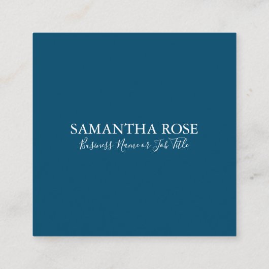 熱帯ブルータコ スクエア名刺 (裏面)