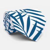 熱帯ブルーパームの葉木 ネクタイ (ロール)