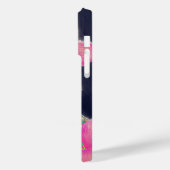 熱帯ブルーピンクのハイビスカスフラワー絵画ズ Case-Mate iPhoneケース (裏面 / 左)