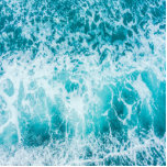 熱帯ブルー海波 フォトスカルプチャー<br><div class="desc">青カッコいい海波抽象芸術パターン自然、夏の熱帯の海と海波の最高の贈り物の海と海愛好家のための。青カッコいい海波の夏のサーフィン冒険。熱帯の海の波の夏の探検。</div>