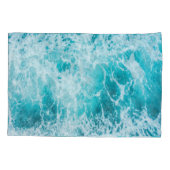 熱帯ブルー海波 枕カバー (裏面)