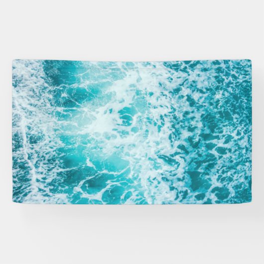 熱帯ブルー海波 横断幕 (横)