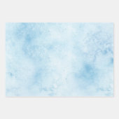 熱帯ブルー金ゴールドヤシの木 ラッピングペーパーシート (正面3)