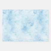 熱帯ブルー金ゴールドヤシの木 ラッピングペーパーシート (正面2)