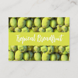 熱帯ブレッドフルーツパターン 名刺