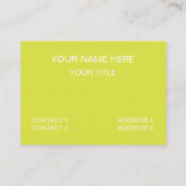 熱帯ブレッドフルーツパターン 名刺 (裏面)