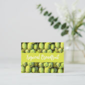 熱帯ブレッドフルーツパターン 名刺 (スタンド正面)