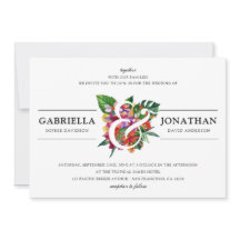 熱帯ブーケ&モダンタイポグラフィ|結婚’s